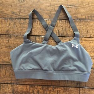 Grey Under Armour Sports Bra
